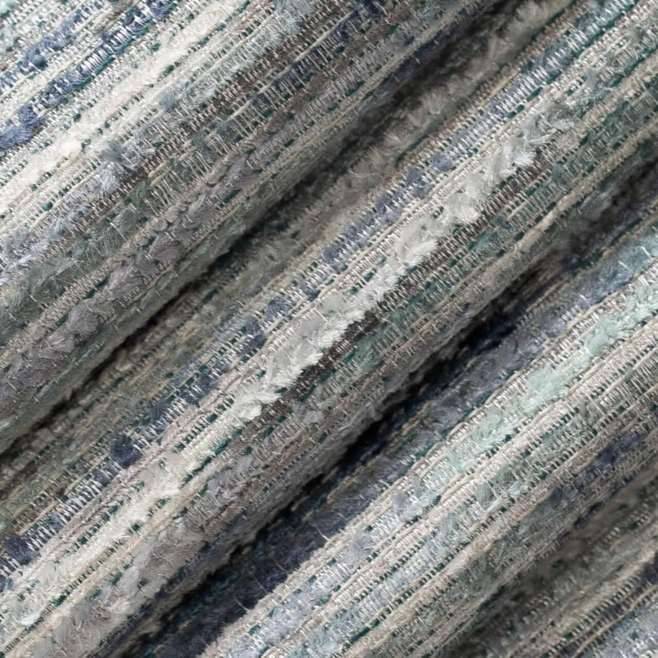 Aqua Blue Textured Upholstery Fabric by The Yard - SKU: Roselyn Lagoon